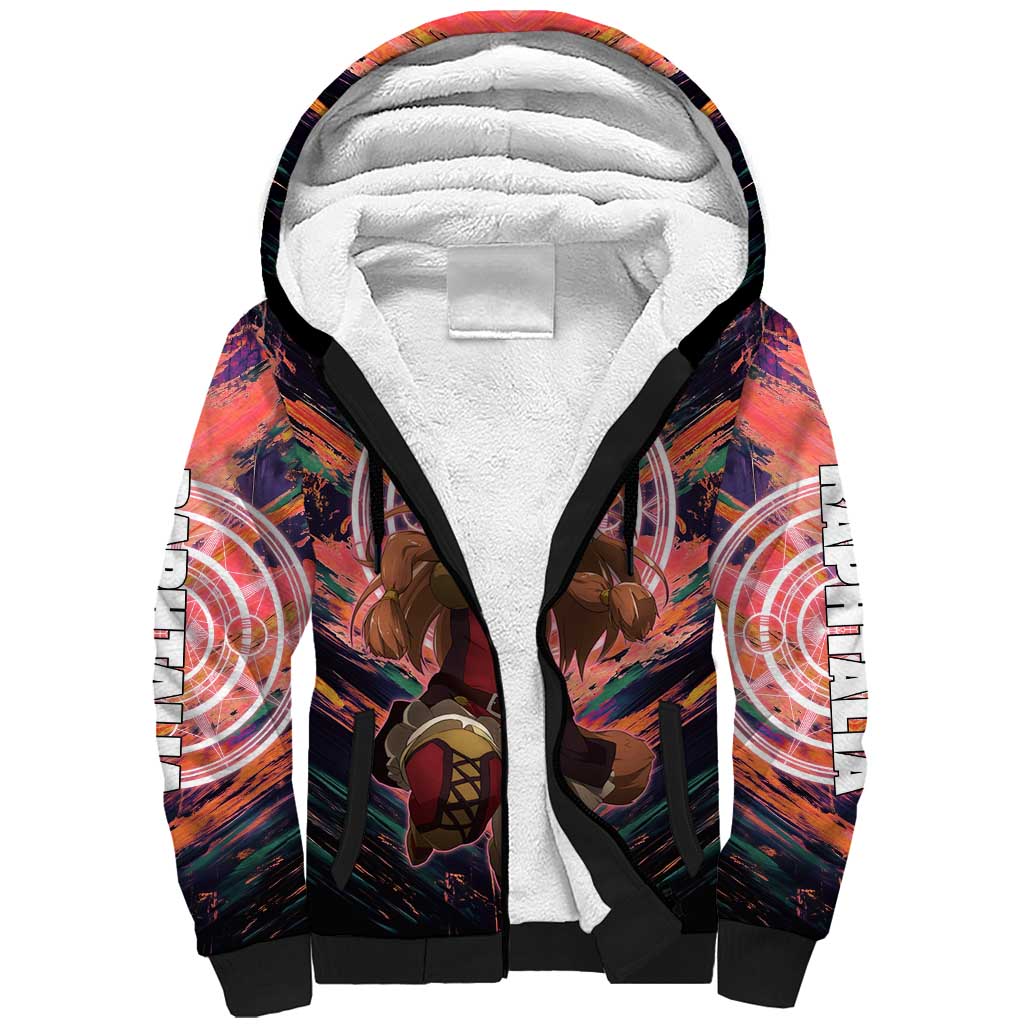 Raphtalia The Rising of the Shield Hero Sherpa Hoodie with Magical Circle Effects and Energetic Battle Pose - The Mazicc