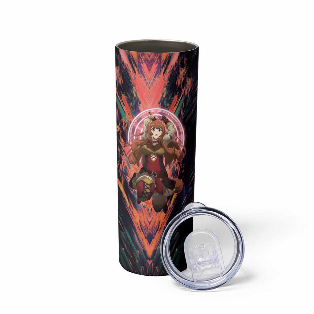 Raphtalia The Rising of the Shield Hero Skinny Tumbler with Magical Circle Effects and Energetic Battle Pose - The Mazicc