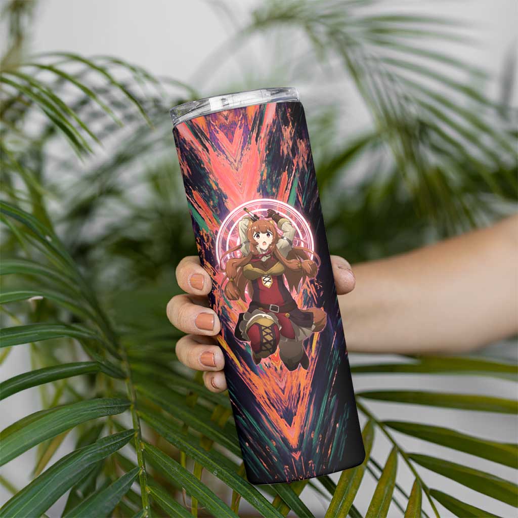 Raphtalia The Rising of the Shield Hero Skinny Tumbler with Magical Circle Effects and Energetic Battle Pose - The Mazicc