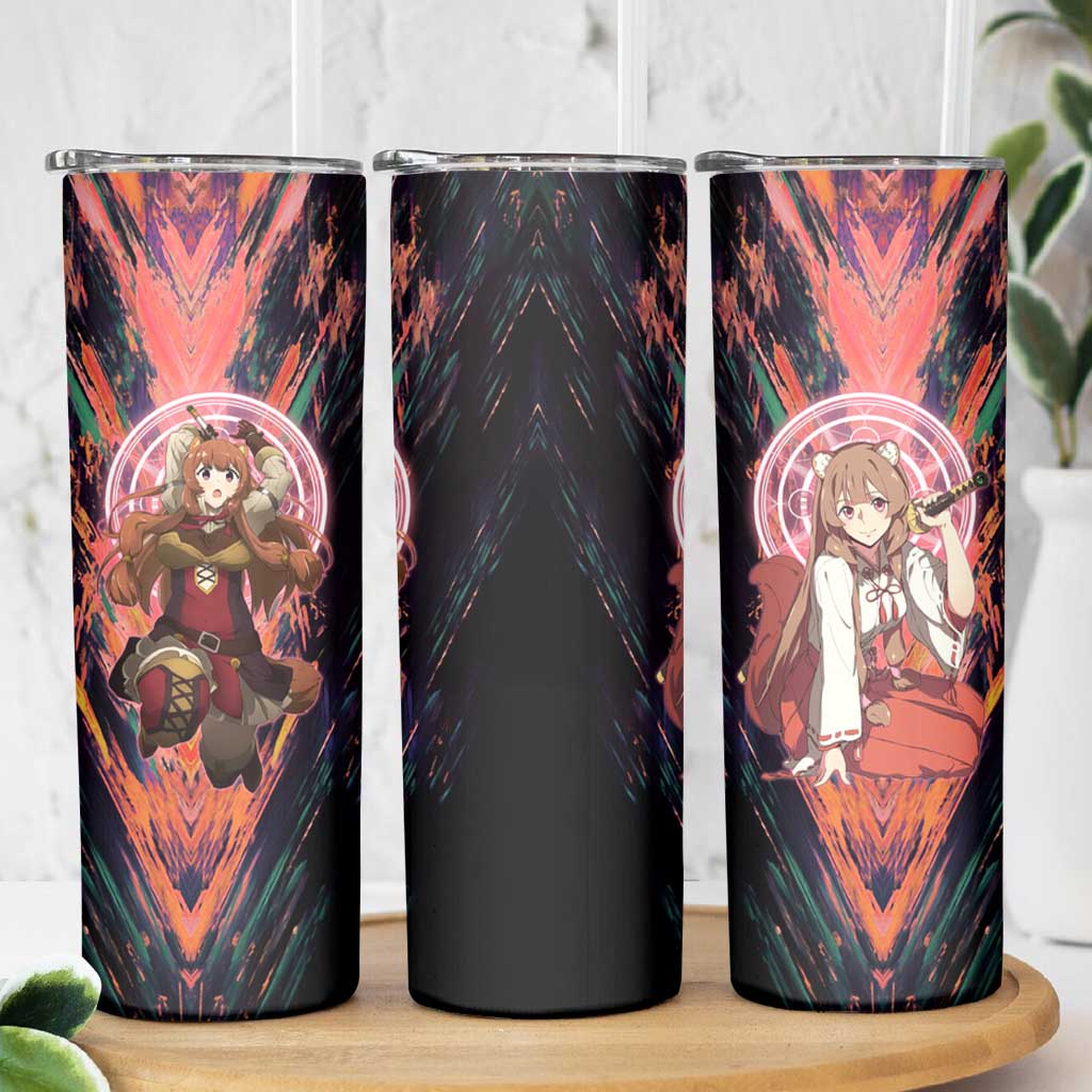 Raphtalia The Rising of the Shield Hero Skinny Tumbler with Magical Circle Effects and Energetic Battle Pose - The Mazicc