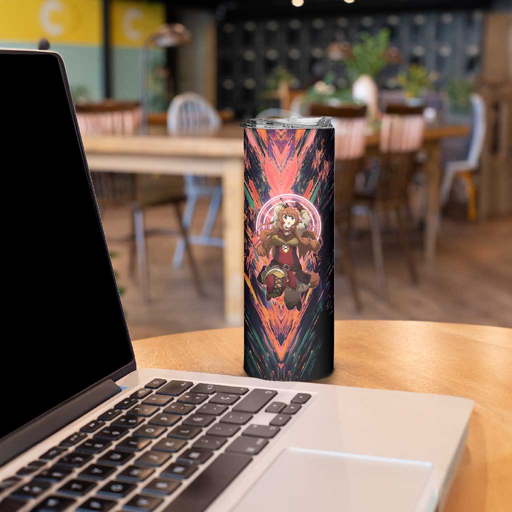 Raphtalia The Rising of the Shield Hero Skinny Tumbler with Magical Circle Effects and Energetic Battle Pose - The Mazicc
