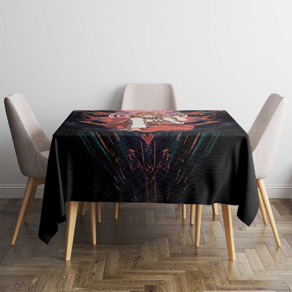 Raphtalia The Rising of the Shield Hero Tablecloth with Magical Circle Effects and Energetic Battle Pose - The Mazicc
