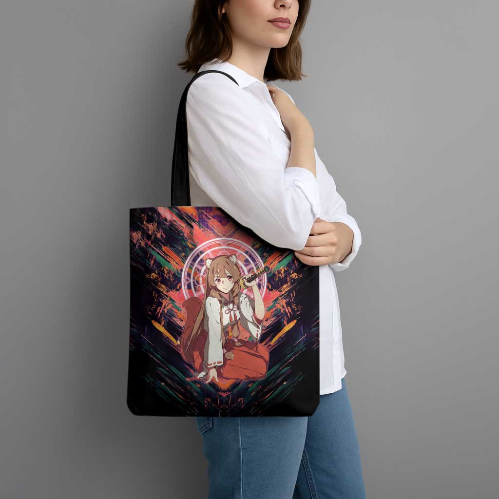 Raphtalia The Rising of the Shield Hero Tote Bag with Magical Circle Effects and Energetic Battle Pose - The Mazicc