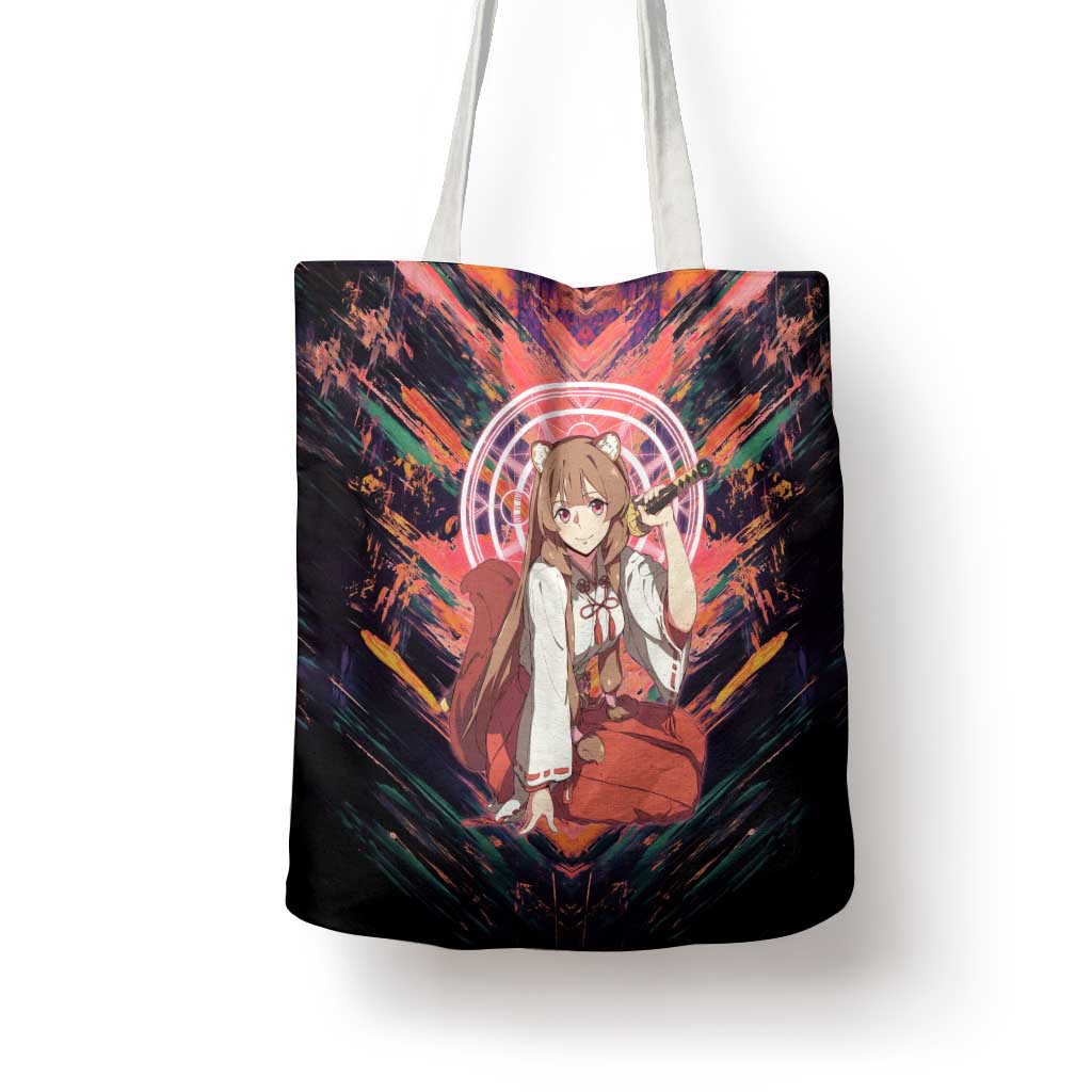 Raphtalia The Rising of the Shield Hero Tote Bag with Magical Circle Effects and Energetic Battle Pose - The Mazicc