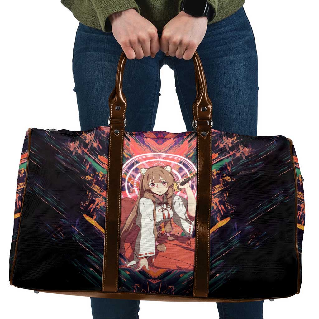 Raphtalia The Rising of the Shield Hero Travel Bag with Magical Circle Effects and Energetic Battle Pose - The Mazicc