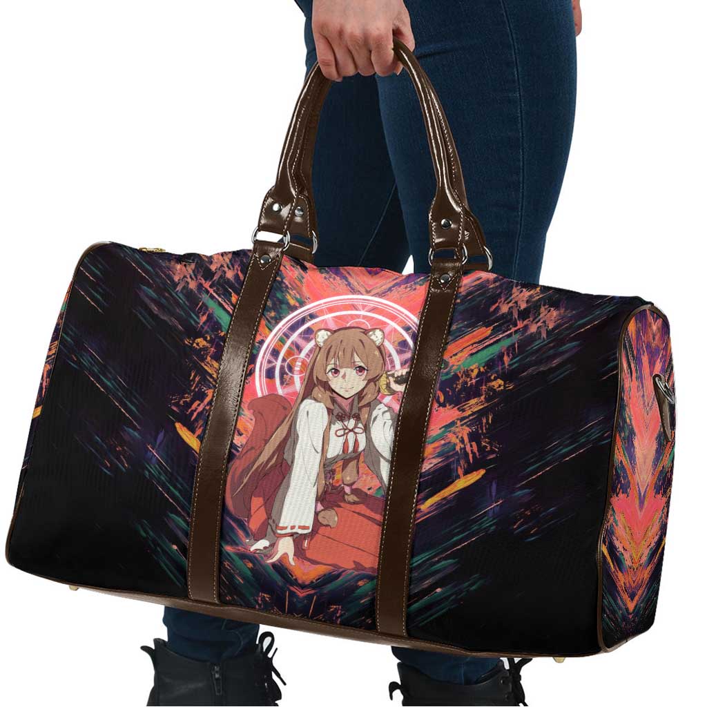 Raphtalia The Rising of the Shield Hero Travel Bag with Magical Circle Effects and Energetic Battle Pose - The Mazicc