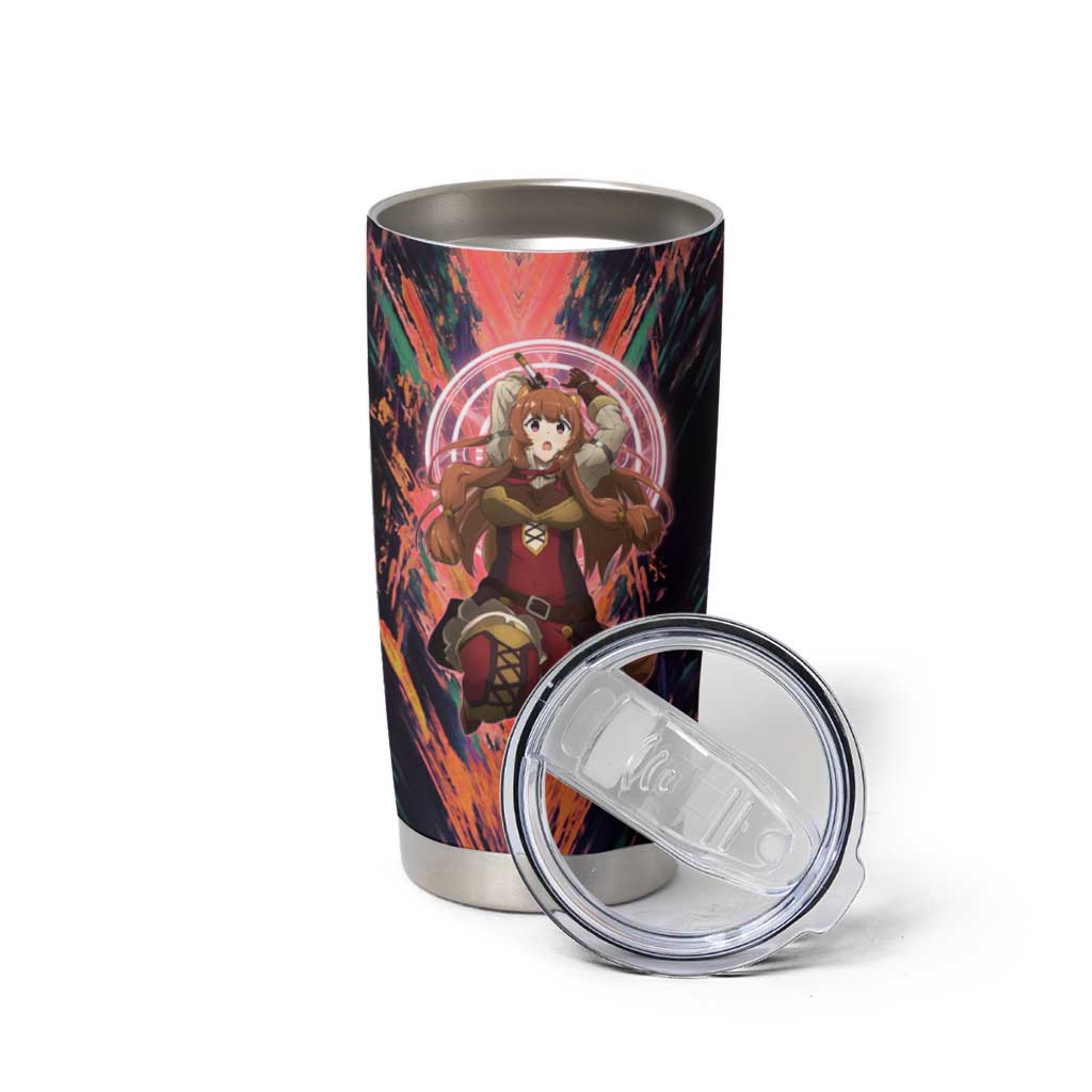 Raphtalia The Rising of the Shield Hero Tumbler Cup with Magical Circle Effects and Energetic Battle Pose - The Mazicc