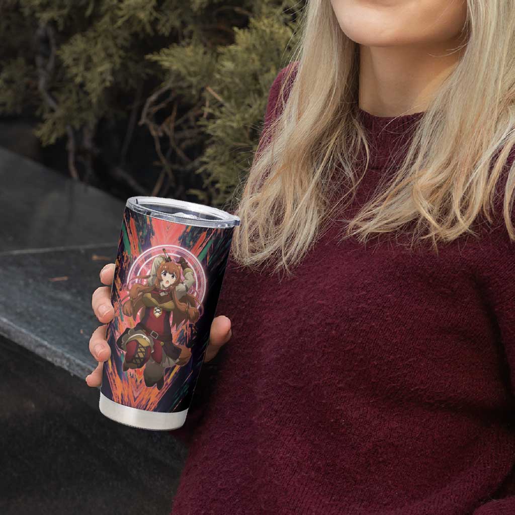 Raphtalia The Rising of the Shield Hero Tumbler Cup with Magical Circle Effects and Energetic Battle Pose - The Mazicc
