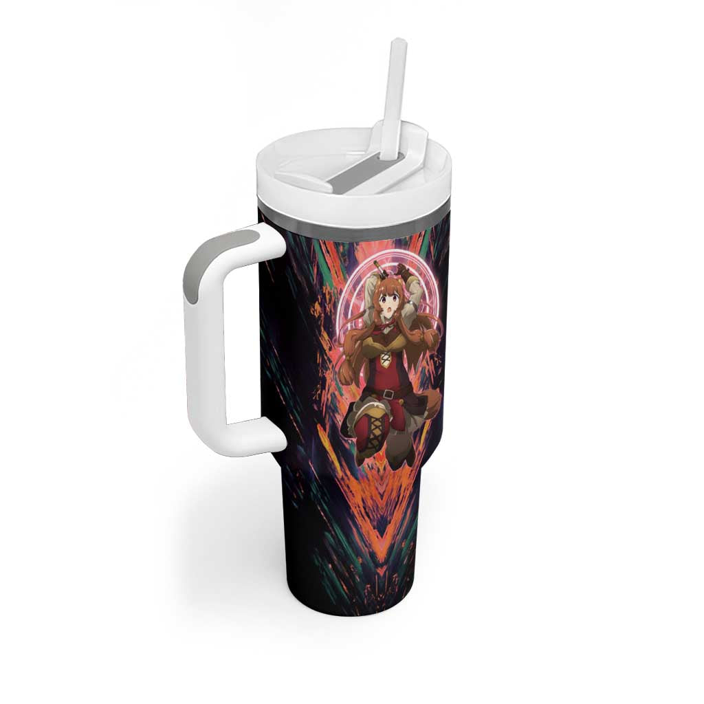 Raphtalia The Rising of the Shield Hero Tumbler With Handle with Magical Circle Effects and Energetic Battle Pose - The Mazicc
