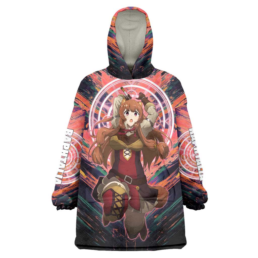 Raphtalia The Rising of the Shield Hero Wearable Blanket Hoodie with Magical Circle Effects and Energetic Battle Pose - The Mazicc