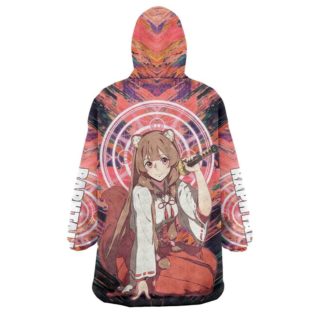 Raphtalia The Rising of the Shield Hero Wearable Blanket Hoodie with Magical Circle Effects and Energetic Battle Pose - The Mazicc