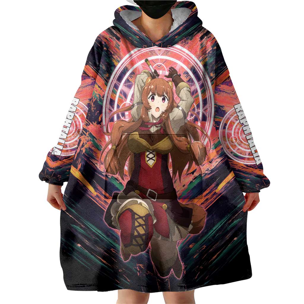 Raphtalia The Rising of the Shield Hero Wearable Blanket Hoodie with Magical Circle Effects and Energetic Battle Pose - The Mazicc
