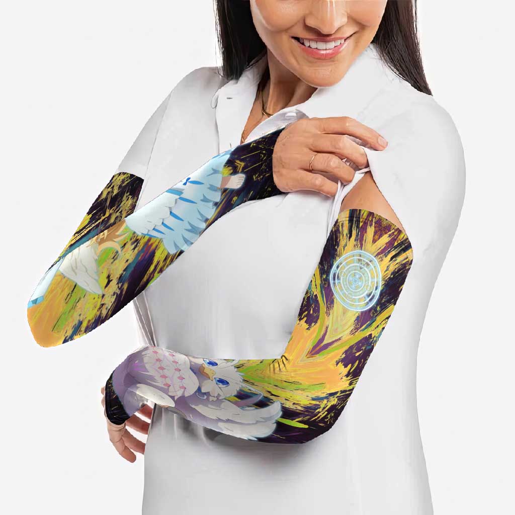 Filo The Rising of the Shield Hero Arm Sleeves with Magical Aura and Dual Form Design - The Mazicc