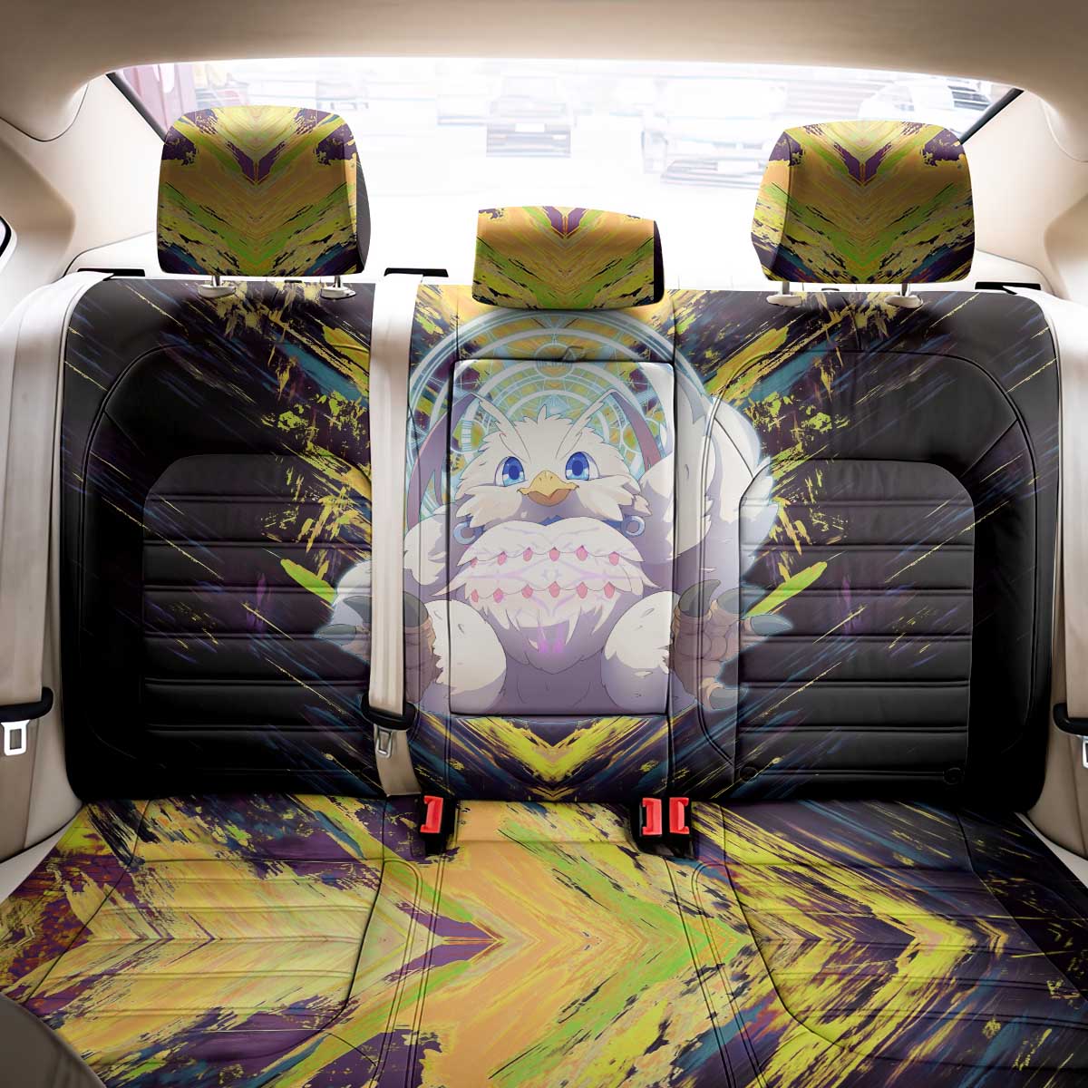 Filo The Rising of the Shield Hero Back Car Seat Cover with Magical Aura and Dual Form Design - The Mazicc