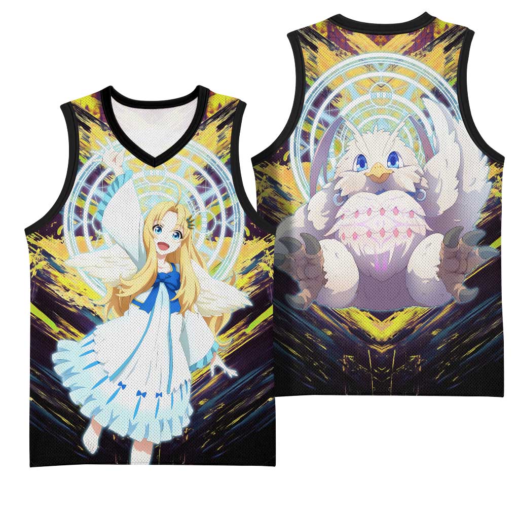 Filo The Rising of the Shield Hero Basketball Jersey with Magical Aura and Dual Form Design - The Mazicc
