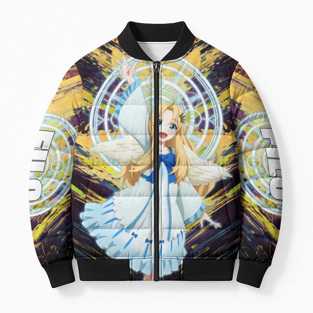 Filo The Rising of the Shield Hero Bomber Puffer Jacket with Magical Aura and Dual Form Design - The Mazicc