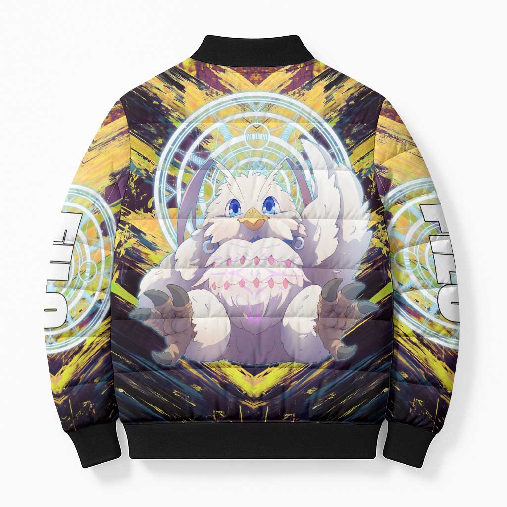 Filo The Rising of the Shield Hero Bomber Puffer Jacket with Magical Aura and Dual Form Design - The Mazicc