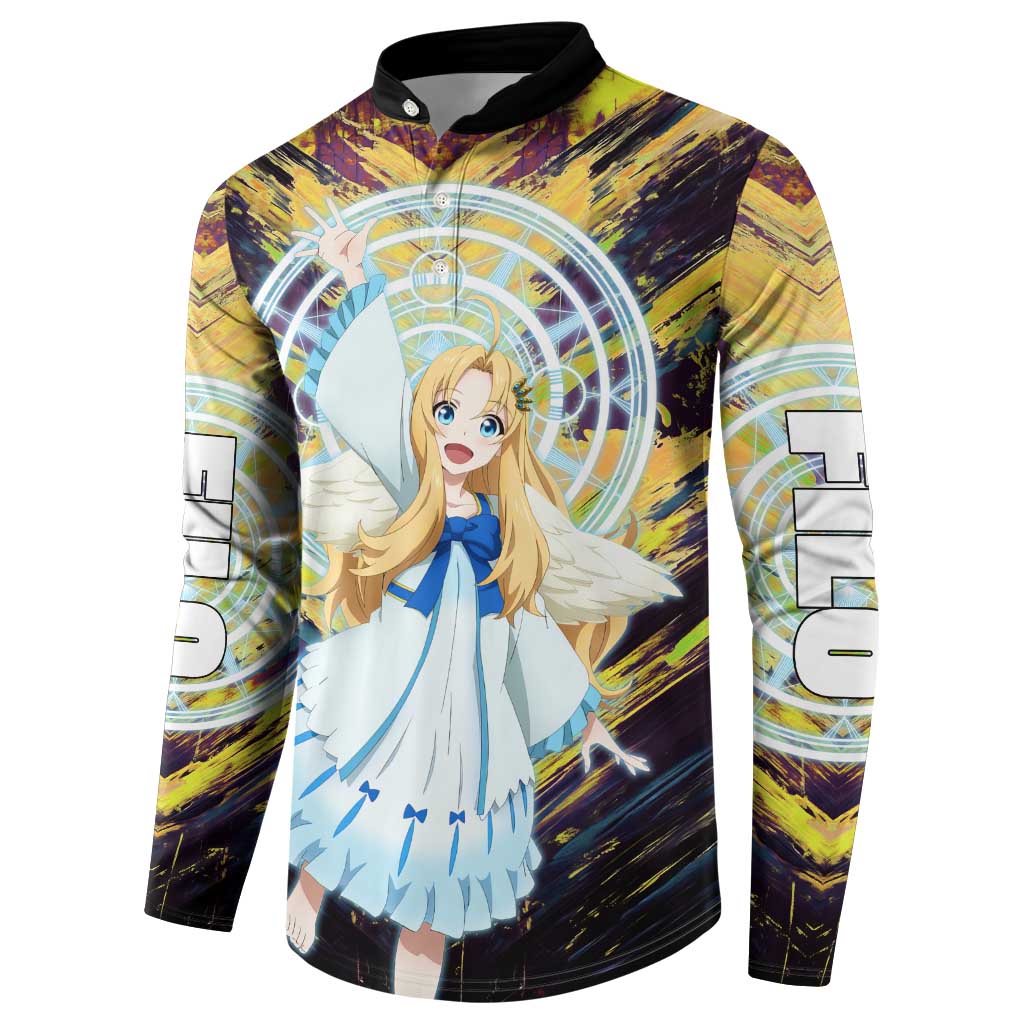 Filo The Rising of the Shield Hero Button Sweatshirt with Magical Aura and Dual Form Design - The Mazicc