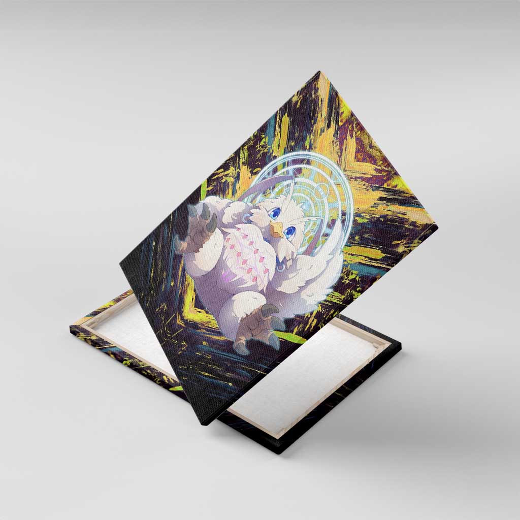 Filo The Rising of the Shield Hero Canvas Wall Art with Magical Aura and Dual Form Design - The Mazicc