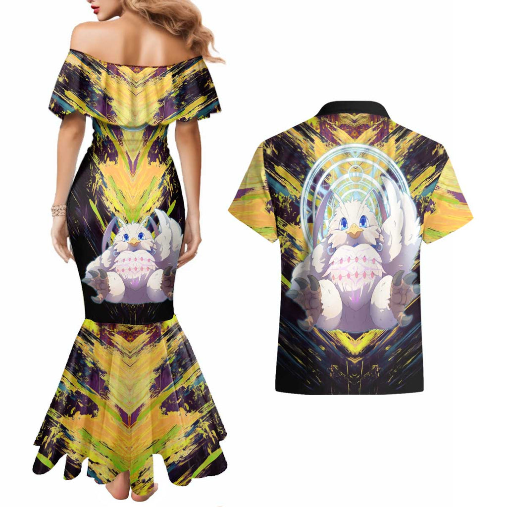 Filo The Rising of the Shield Hero Couples Matching Mermaid Dress and Hawaiian Shirt with Magical Aura and Dual Form Design - The Mazicc