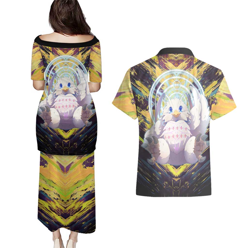 Filo The Rising of the Shield Hero Couples Matching Puletasi and Hawaiian Shirt with Magical Aura and Dual Form Design - The Mazicc