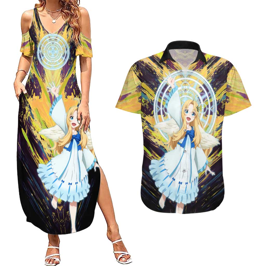 Filo The Rising of the Shield Hero Couples Matching Summer Maxi Dress and Hawaiian Shirt with Magical Aura and Dual Form Design - The Mazicc