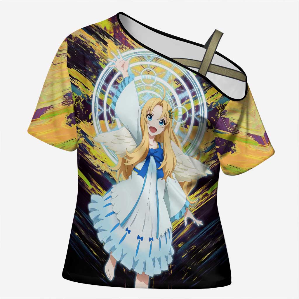 Filo The Rising of the Shield Hero Cross Shoulder Shirt with Magical Aura and Dual Form Design - The Mazicc