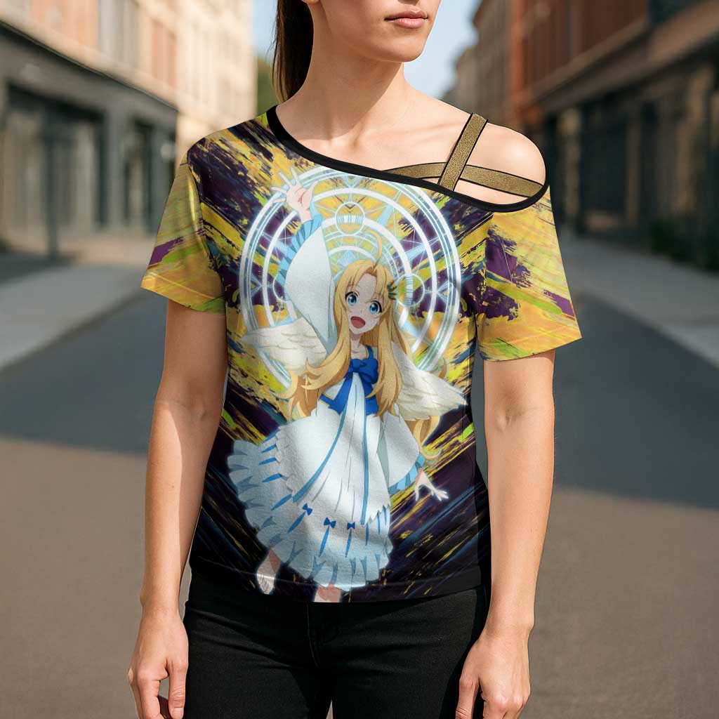 Filo The Rising of the Shield Hero Cross Shoulder Shirt with Magical Aura and Dual Form Design - The Mazicc
