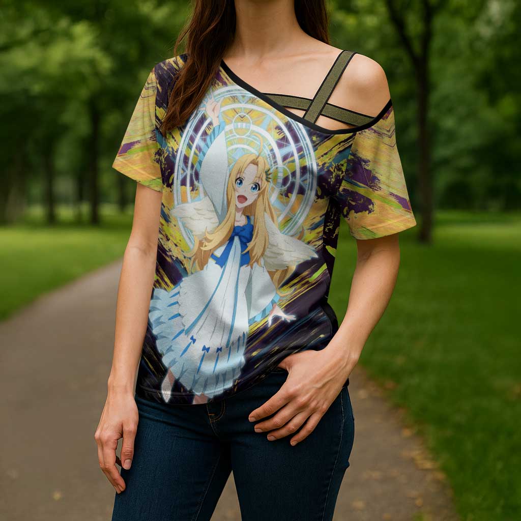 Filo The Rising of the Shield Hero Cross Shoulder Shirt with Magical Aura and Dual Form Design - The Mazicc