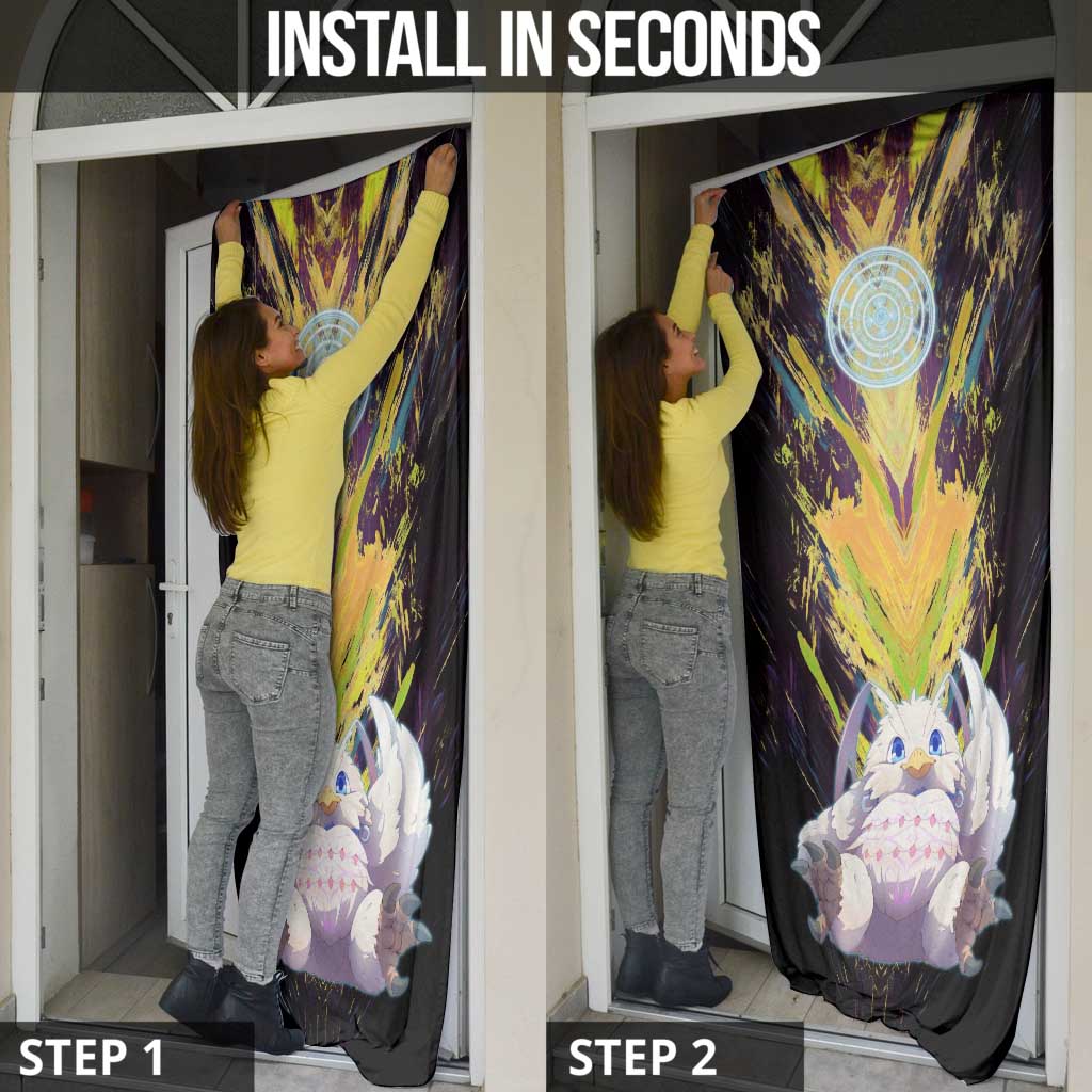 Filo The Rising of the Shield Hero Door Cover with Magical Aura and Dual Form Design - The Mazicc