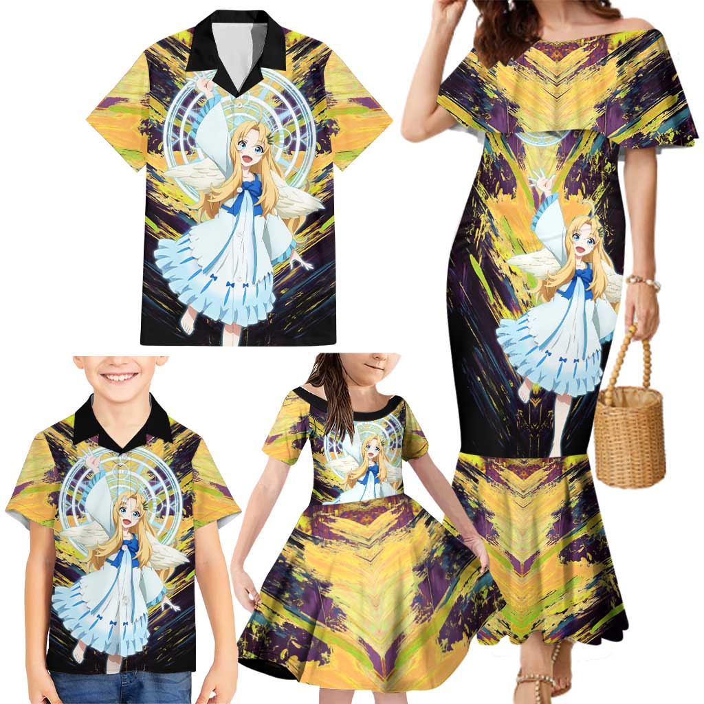Filo The Rising of the Shield Hero Family Matching Mermaid Dress and Hawaiian Shirt with Magical Aura and Dual Form Design