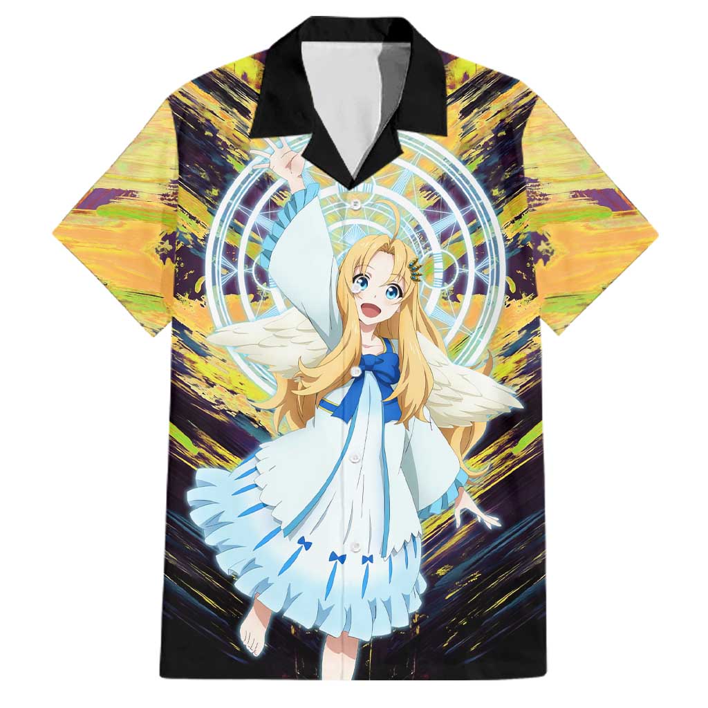 Filo The Rising of the Shield Hero Family Matching Off Shoulder Maxi Dress and Hawaiian Shirt with Magical Aura and Dual Form Design