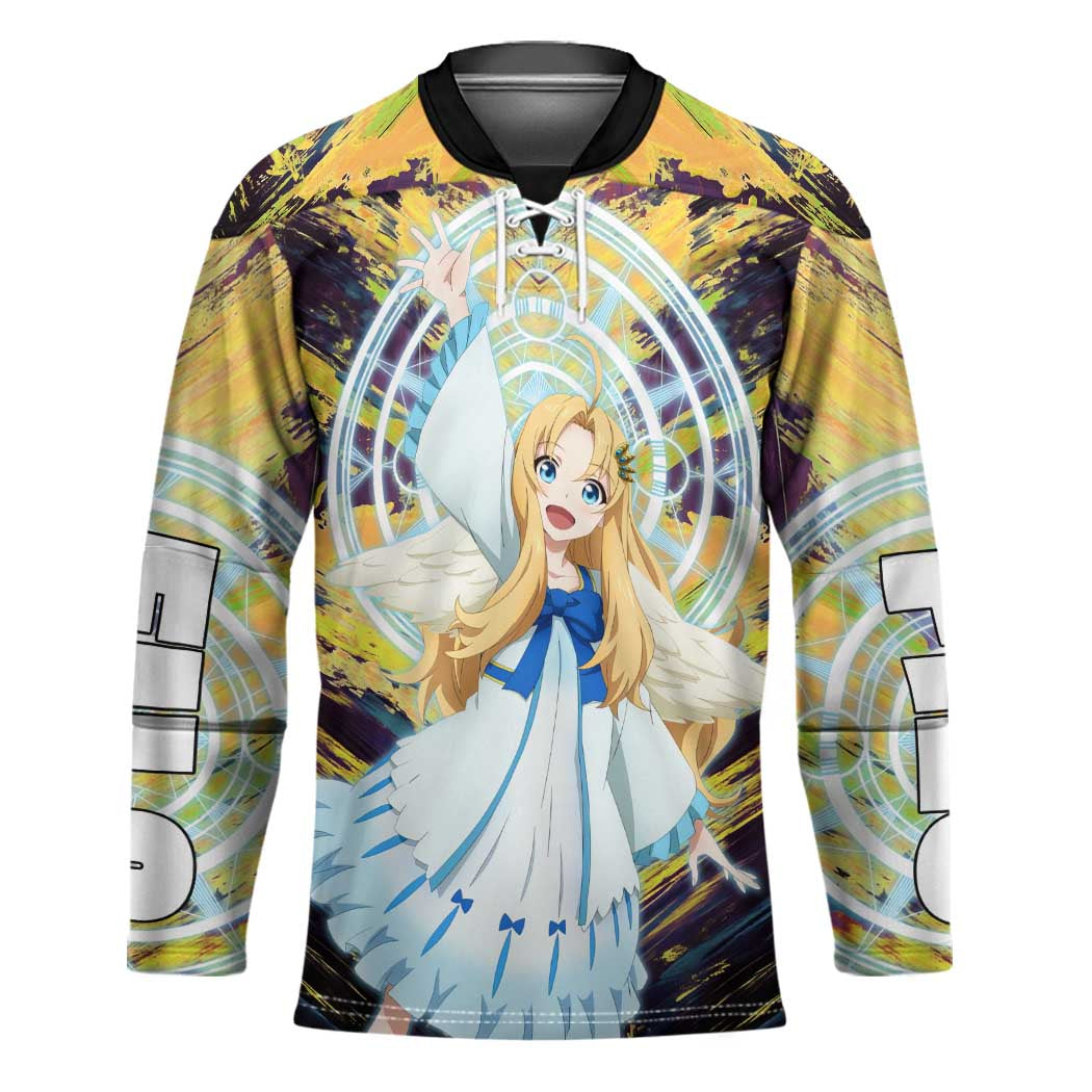 Filo The Rising of the Shield Hero Hockey Jersey with Magical Aura and Dual Form Design - The Mazicc