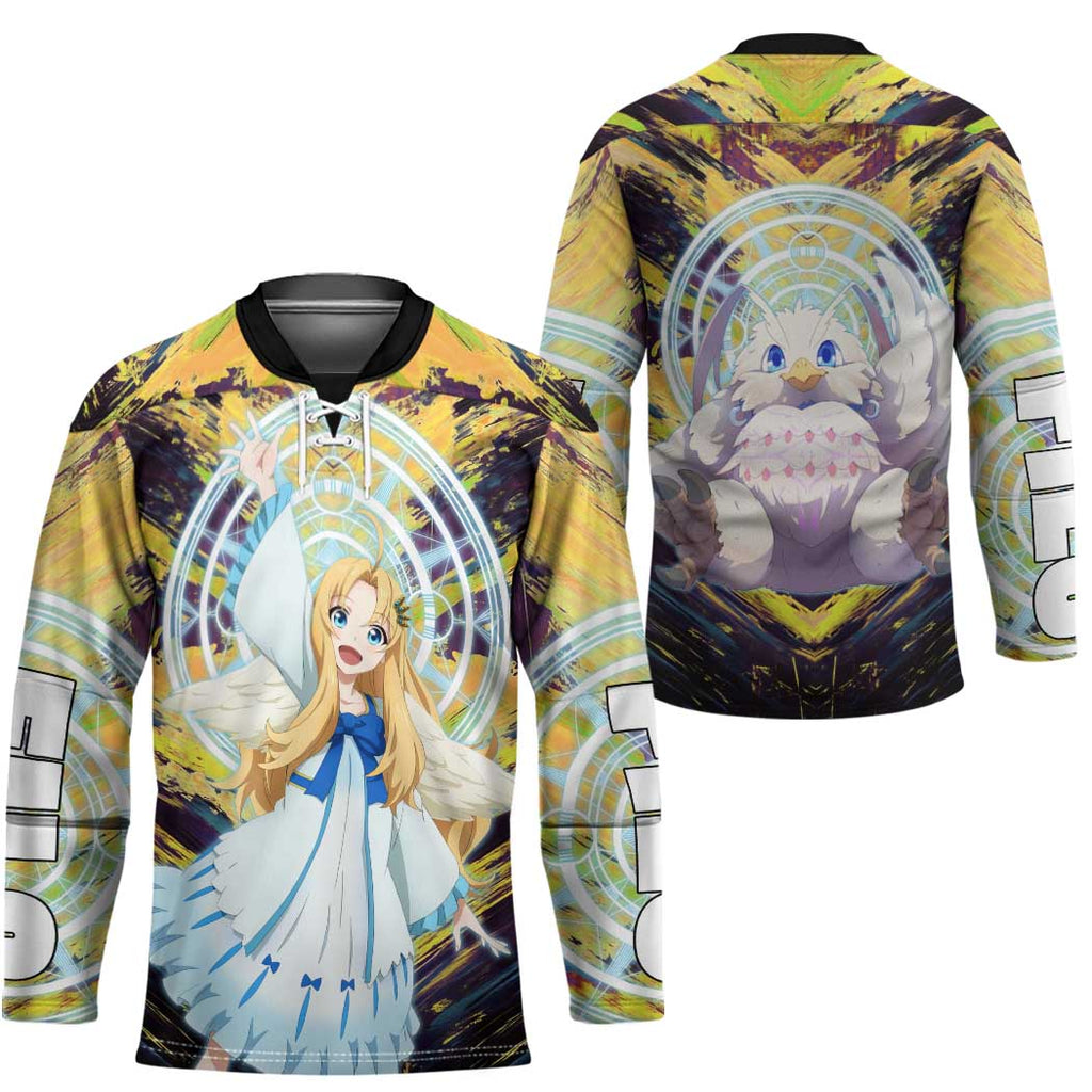 Filo The Rising of the Shield Hero Hockey Jersey with Magical Aura and Dual Form Design - The Mazicc