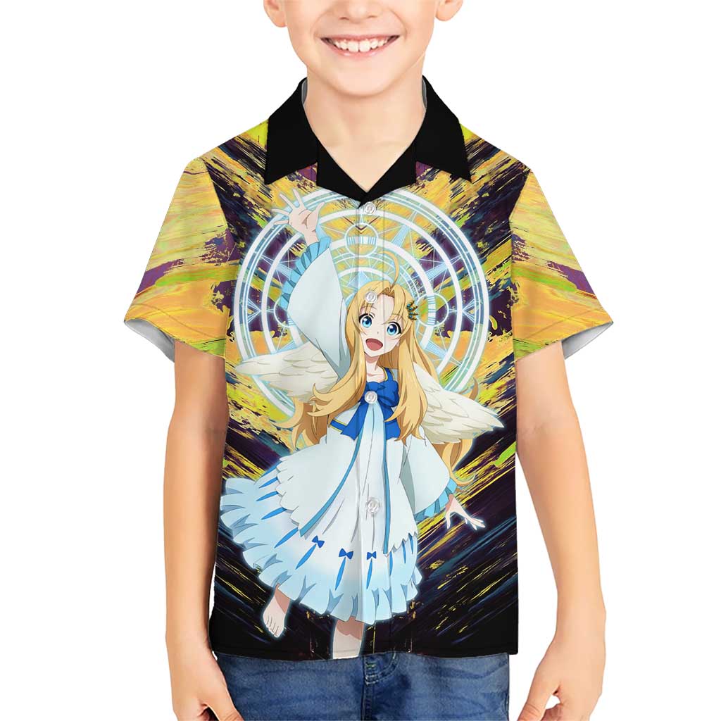 Filo The Rising of the Shield Hero Kid Hawaiian Shirt with Magical Aura and Dual Form Design - The Mazicc