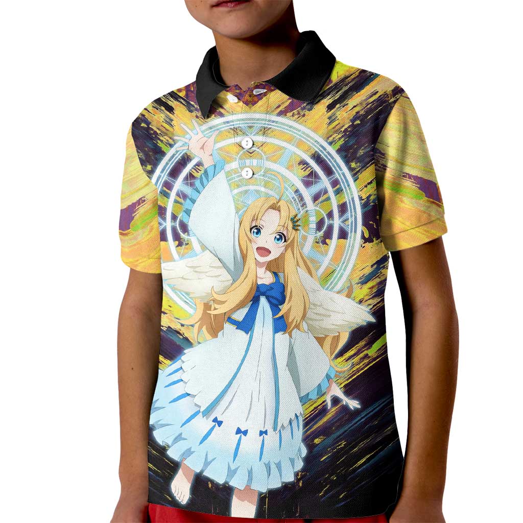 Filo The Rising of the Shield Hero Kid Polo Shirt with Magical Aura and Dual Form Design - The Mazicc