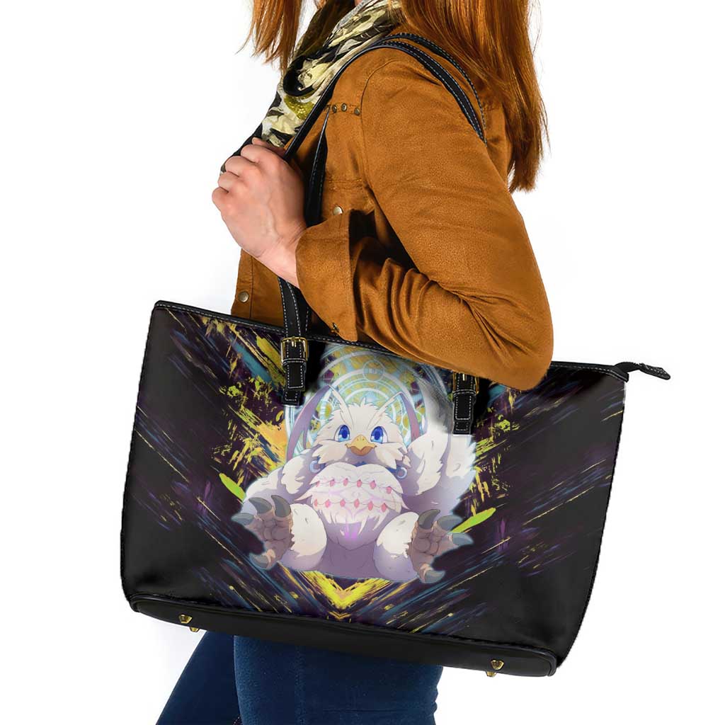 Filo The Rising of the Shield Hero Leather Tote Bag with Magical Aura and Dual Form Design - The Mazicc