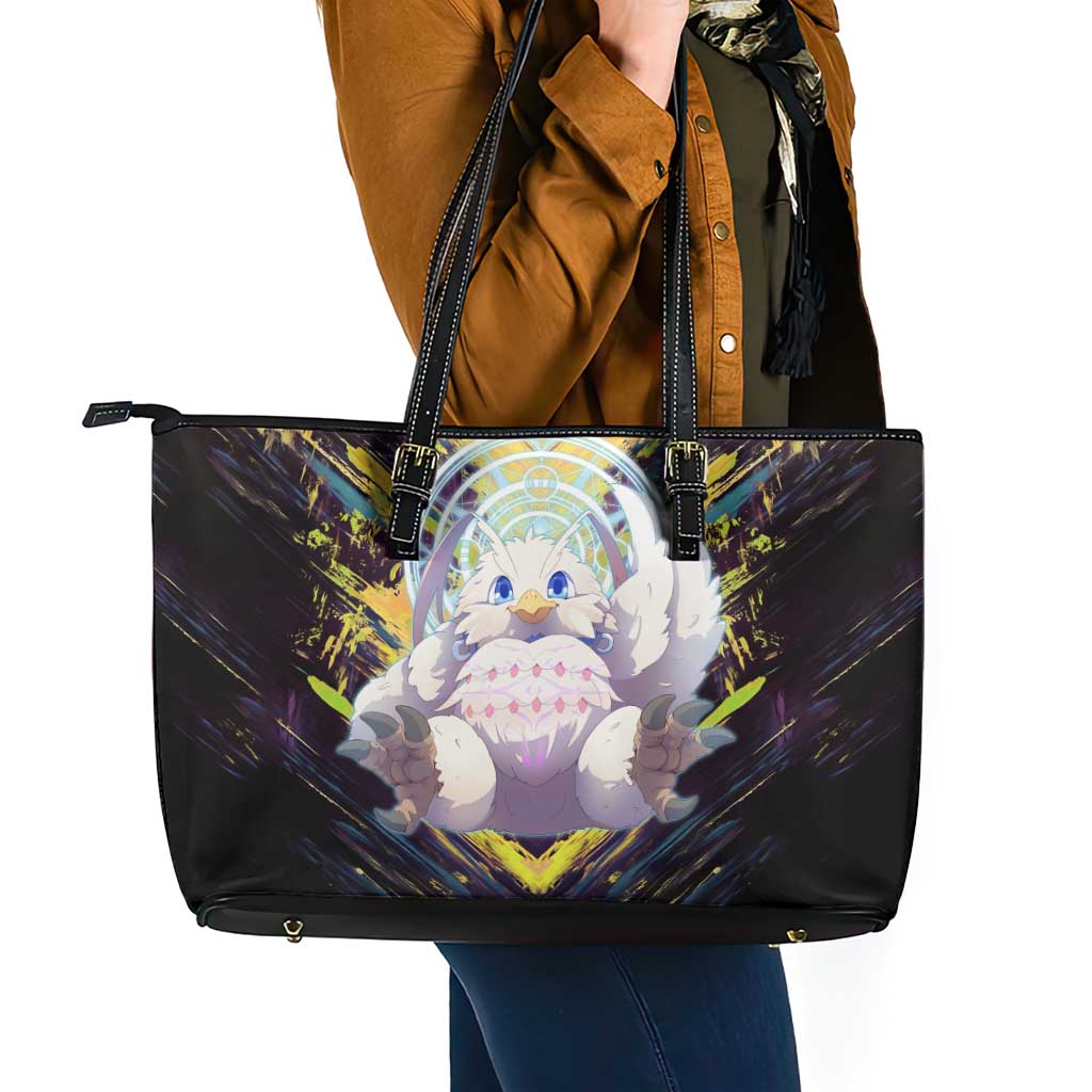 Filo The Rising of the Shield Hero Leather Tote Bag with Magical Aura and Dual Form Design - The Mazicc