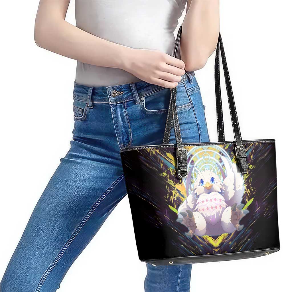 Filo The Rising of the Shield Hero Leather Tote Bag with Magical Aura and Dual Form Design - The Mazicc
