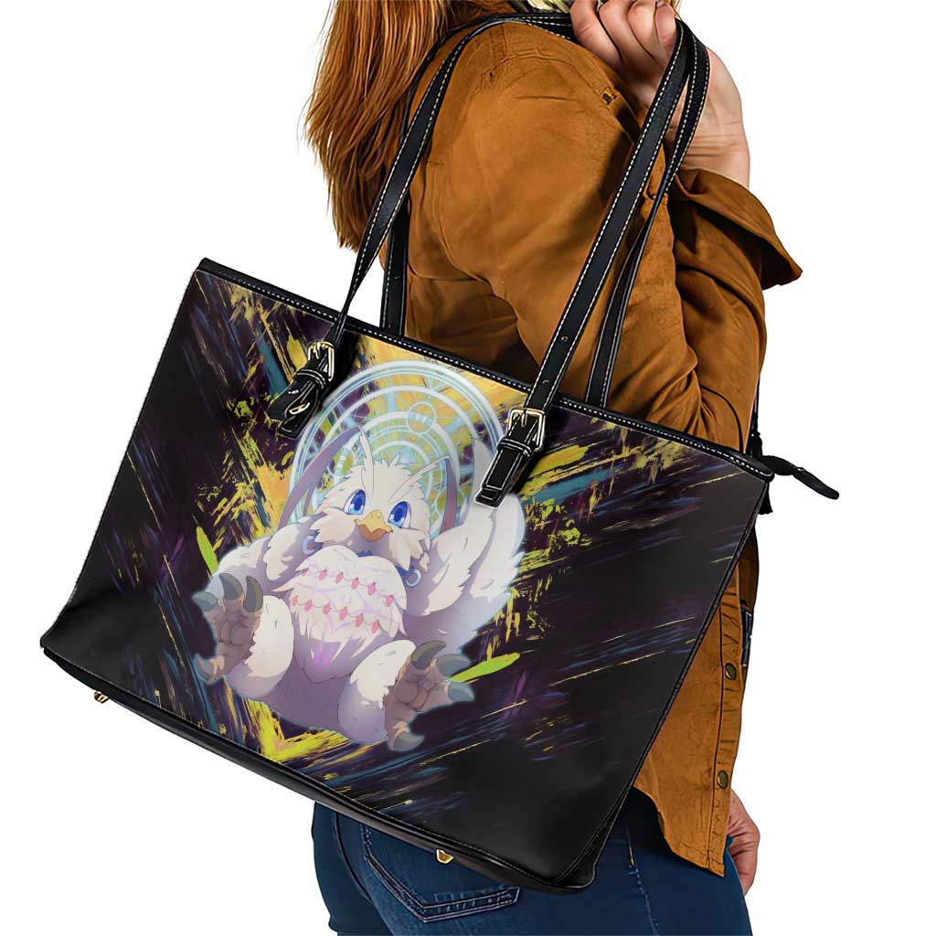 Filo The Rising of the Shield Hero Leather Tote Bag with Magical Aura and Dual Form Design - The Mazicc