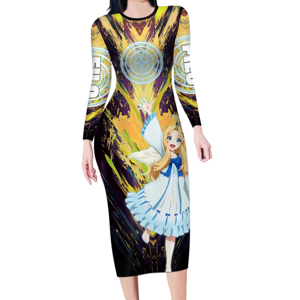 Filo The Rising of the Shield Hero Long Sleeve Bodycon Dress with Magical Aura and Dual Form Design - The Mazicc