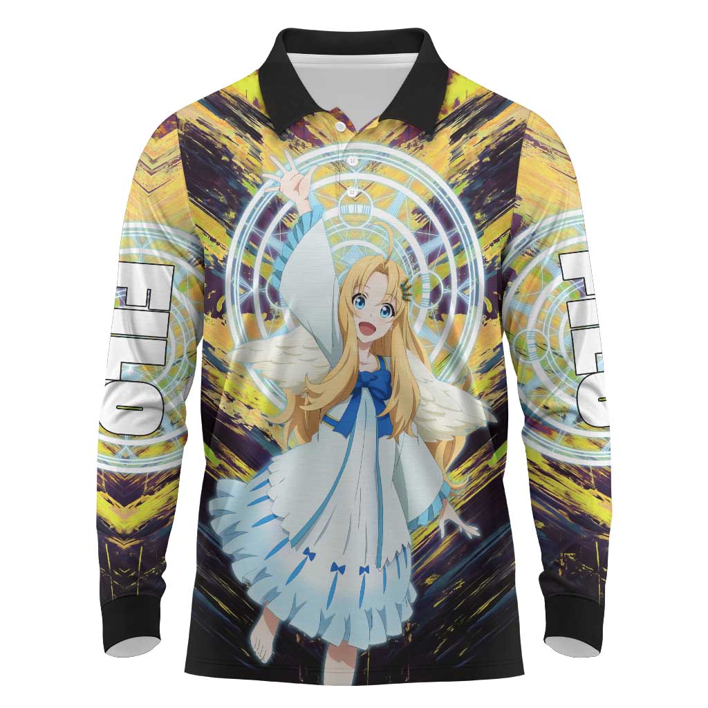 Filo The Rising of the Shield Hero Long Sleeve Polo Shirt with Magical Aura and Dual Form Design - The Mazicc