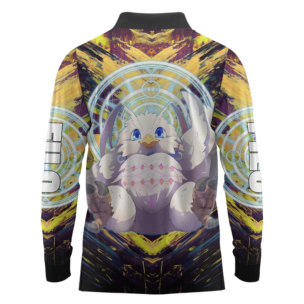Filo The Rising of the Shield Hero Long Sleeve Polo Shirt with Magical Aura and Dual Form Design - The Mazicc