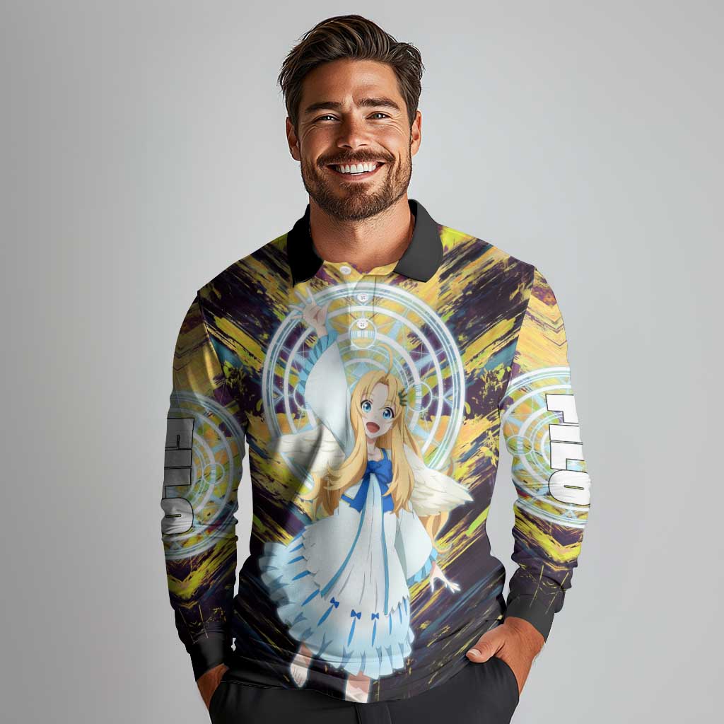 Filo The Rising of the Shield Hero Long Sleeve Polo Shirt with Magical Aura and Dual Form Design - The Mazicc