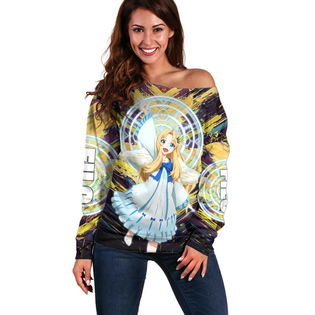 Filo The Rising of the Shield Hero Off Shoulder Sweater with Magical Aura and Dual Form Design - The Mazicc