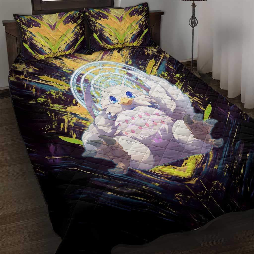 Filo The Rising of the Shield Hero Quilt Bed Set with Magical Aura and Dual Form Design - The Mazicc