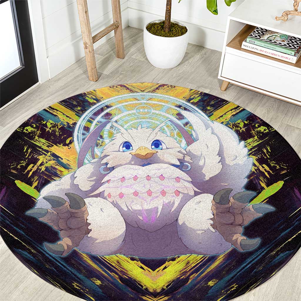 Filo The Rising of the Shield Hero Round Carpet with Magical Aura and Dual Form Design - The Mazicc