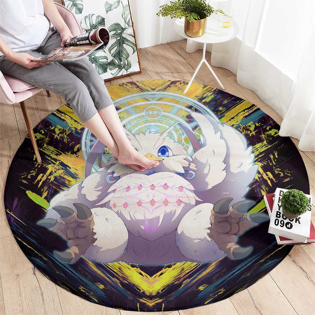 Filo The Rising of the Shield Hero Round Carpet with Magical Aura and Dual Form Design - The Mazicc