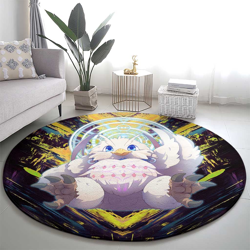 Filo The Rising of the Shield Hero Round Carpet with Magical Aura and Dual Form Design - The Mazicc