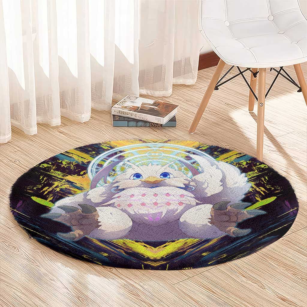 Filo The Rising of the Shield Hero Round Carpet with Magical Aura and Dual Form Design - The Mazicc